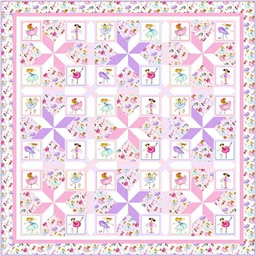 Ballerina Spin - Throw by Pine Tree Country Quilts