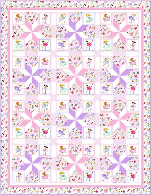 Ballerina Spin - Twin by Pine Tree Country Quilts